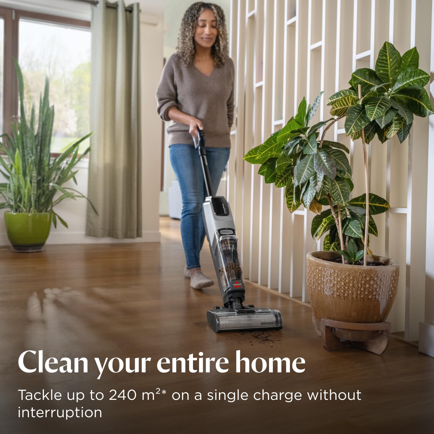 Wet Dry Vacuum Cleaner 30 Min Runtime 3 Modes Cordless Black/Grey